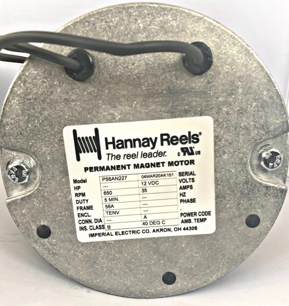 9915.0042 Hannay Hose Reels 12V, 1/3 HP, 650 RPM Motor – JB